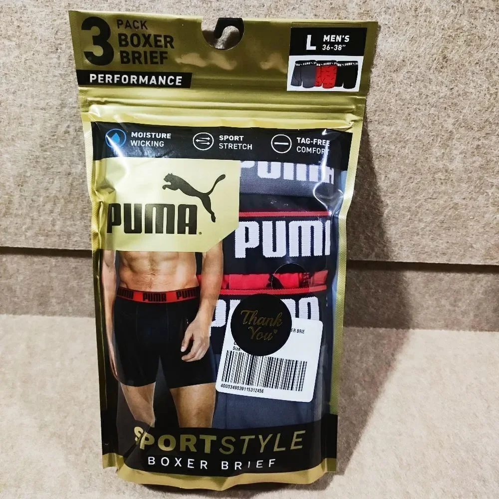 Puma Sport Style Boxer Briefs Performance Athletic Fit #8